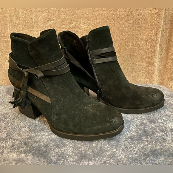 NWOT B.O.C. Leather zip ankle booties low heel - Picture 3 of 8